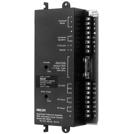 Mircom MA-485 Intercom Amplifier - Electronics | KGE électronique