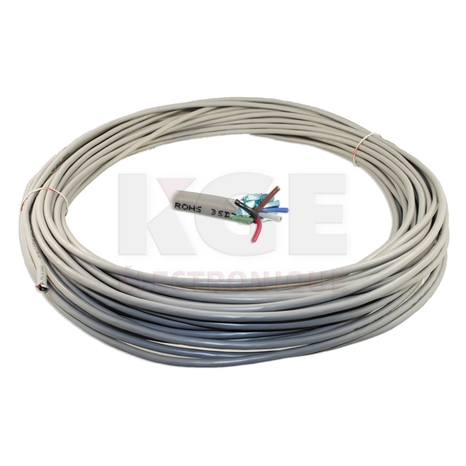 100ft 6 conductors 22 AWG with FT4 jacket shielded