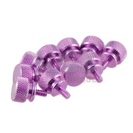 Purple anodized 6-32 thumb screws 10 pack