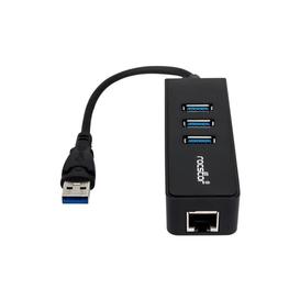Hub Combo USB/Ethernet Rocstor 3 Ports USB