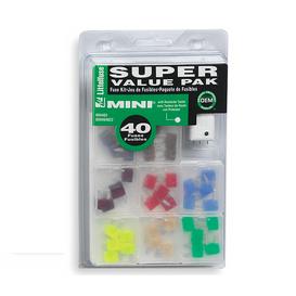 Pack of 40 Mini Fuses With Road Tester