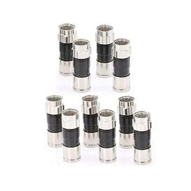 Snap and Seal RG6 Coaxial Connectors - 10-Pack