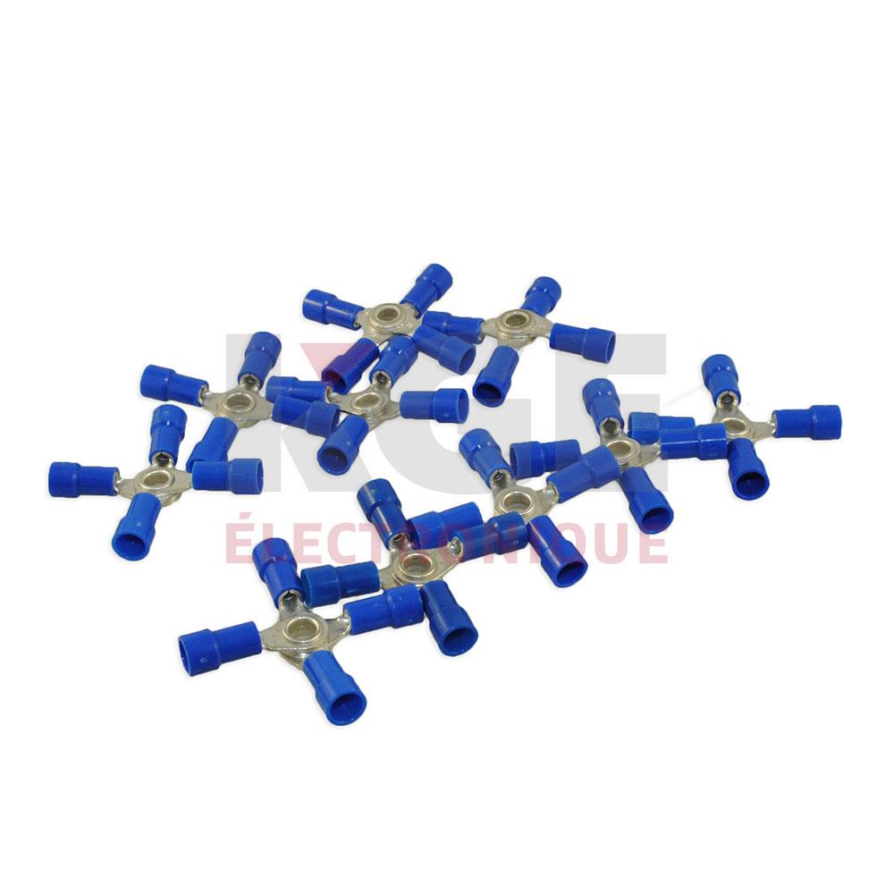 10-Pack 16-14 AWG 4-Way Terminals