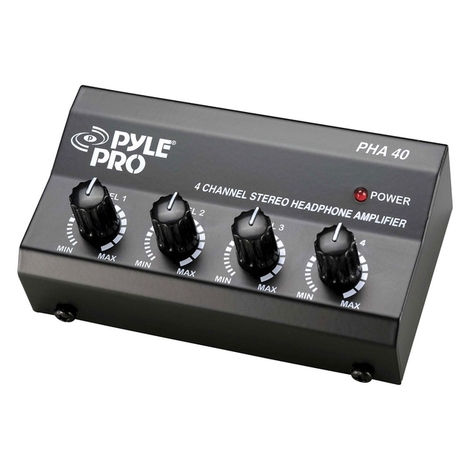 Amplificateur d'Écouteurs Stéréo 4 Canaux