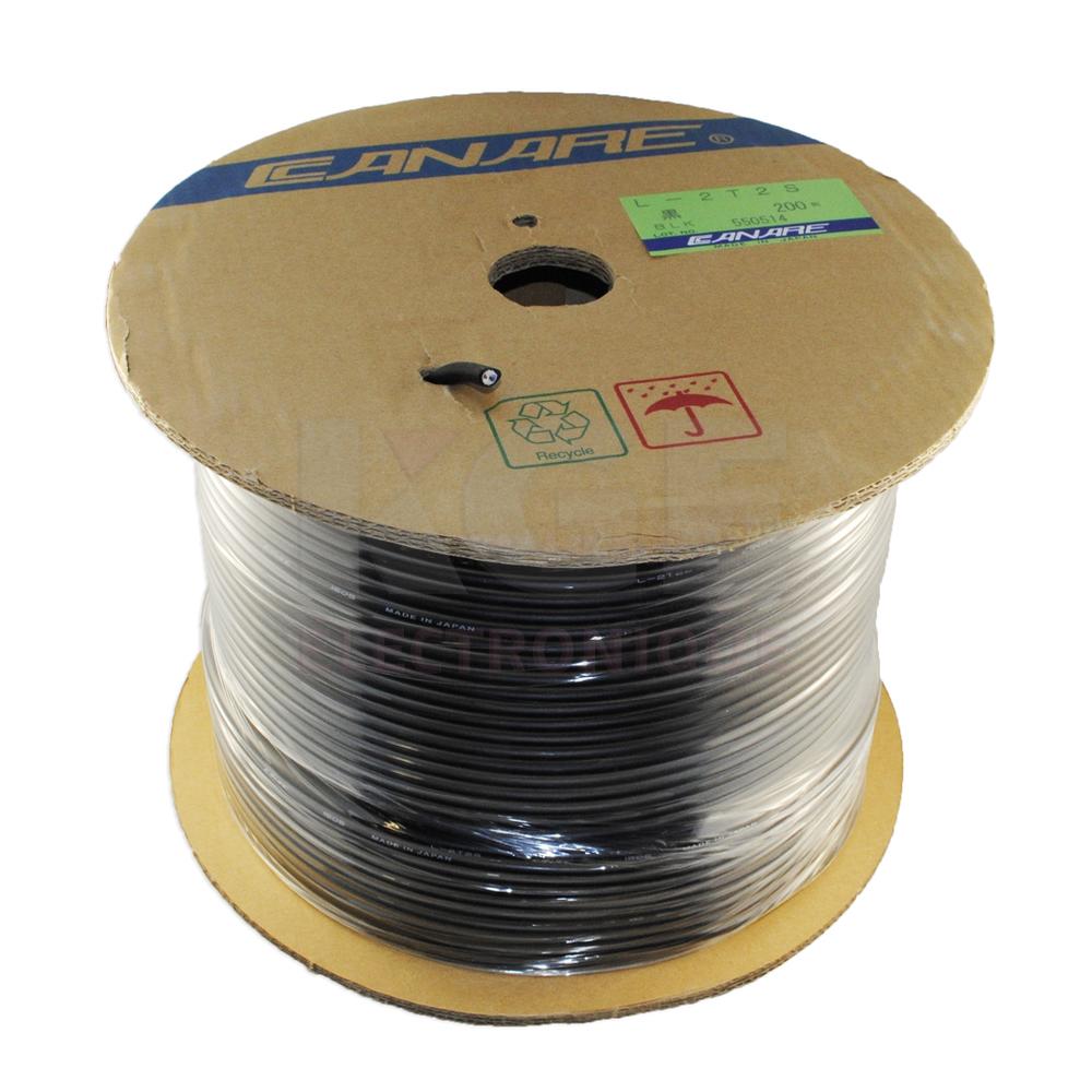 Canare 200m Two-Conductor Shielded Cable (Single) Braided Shield