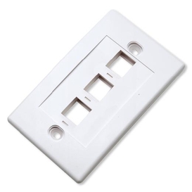 Plaque Murale Keystone 3 Ports Blanche
