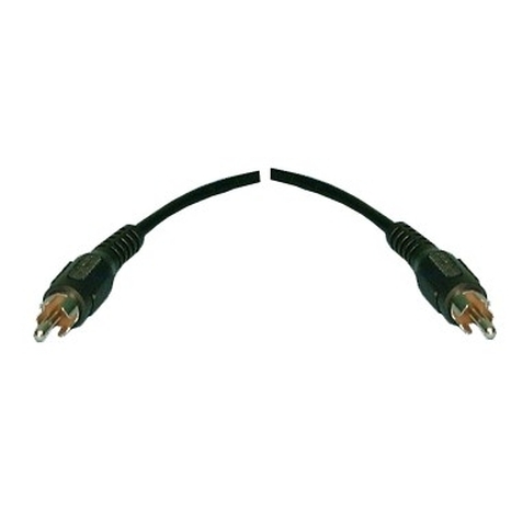 3.5mm (1/8) Mono Male to 1/4 Mono Male 6ft