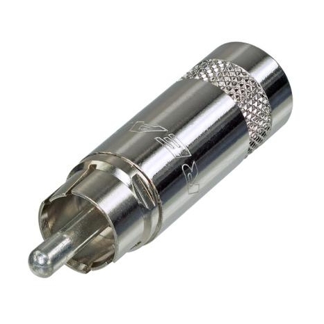 Prise phono REAN avec coquille et contacts plaqués en nickel (NYS352)