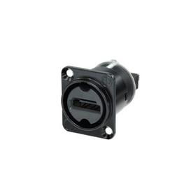 Adaptateur Neutrik F-F HDMI pour châssis avec boîtier noir - NAHDMI-W-B