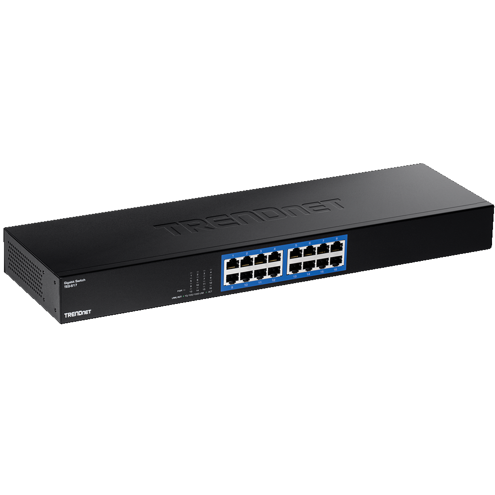 Sélecteur Ethernet Gigabit GREENnet à 16 ports