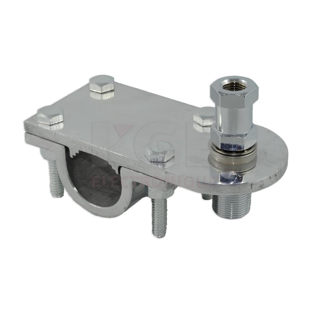 Support d'antenne de CB pour miroir à barre ronde 1