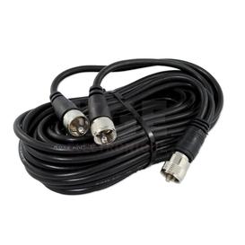 Fil en Y 18' RG59 avec connecteurs PL259 moulés