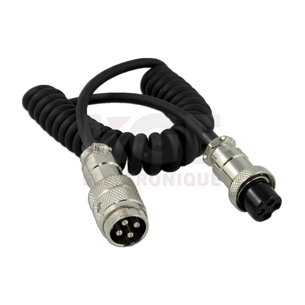 4 feet 4 Pin CB Radio Microphone extension cord