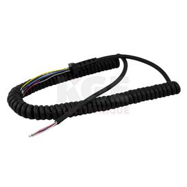 Fil spiralé pour microphones de CB 5 conducteurs 24 awg plus fil blindé 10'