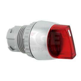Bouton rouge avec ressort de retour 2 positions IP65 avec trou de montage de 22mm
