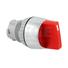 Knob type red selector button 3 positions IP65 with 22mm mounting hole