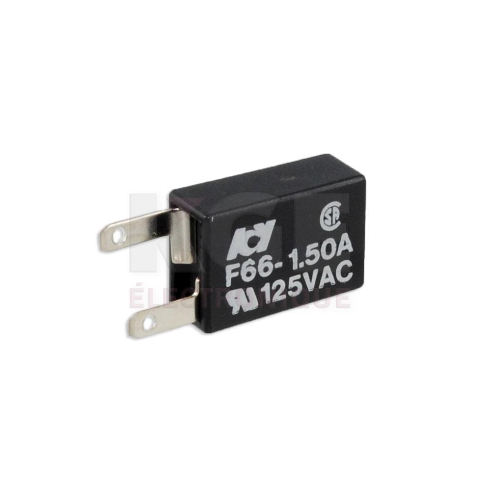 Thermal circuit breaker 1.5A 125VAC/12VDC
