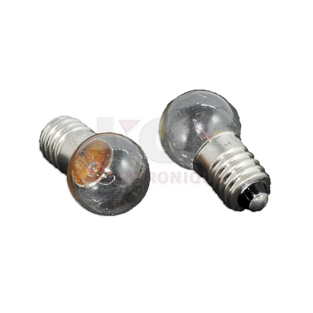 6V 5W screwed light bulb 2 pack