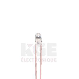 DEL blanche 3mm 3.3V 20mA 8500 MCD