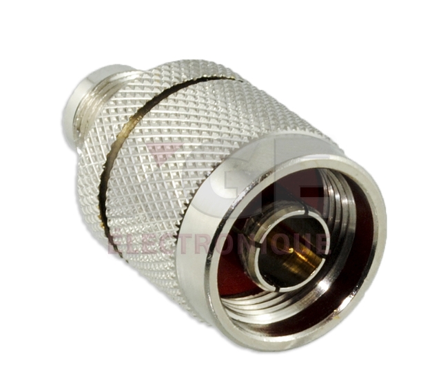 Type N male to TNC reverse polarity female adapter
