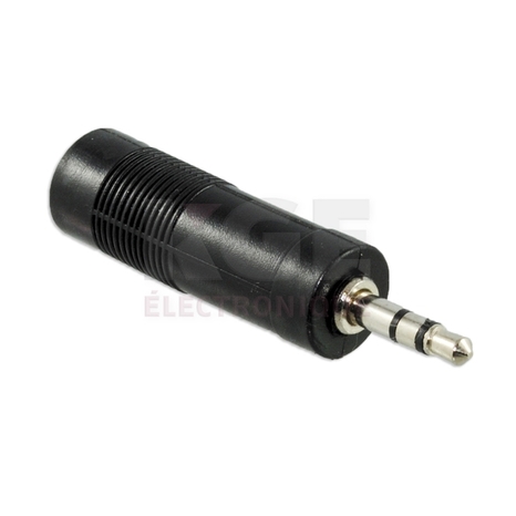 1/8 stereo male to 1/4 female stereo adapter