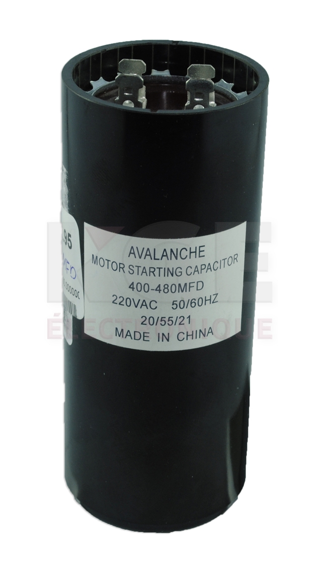220VAC 50/60Hz 400-480 MFD Motor Starting Capacitor