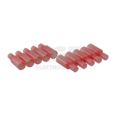 10-pack 22-18G bullet insulated terminals