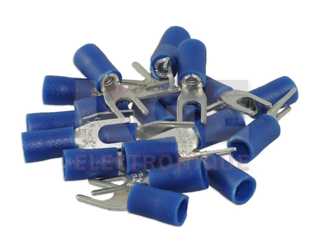 20-pack 16-14G #4-6 insulated spade terminals