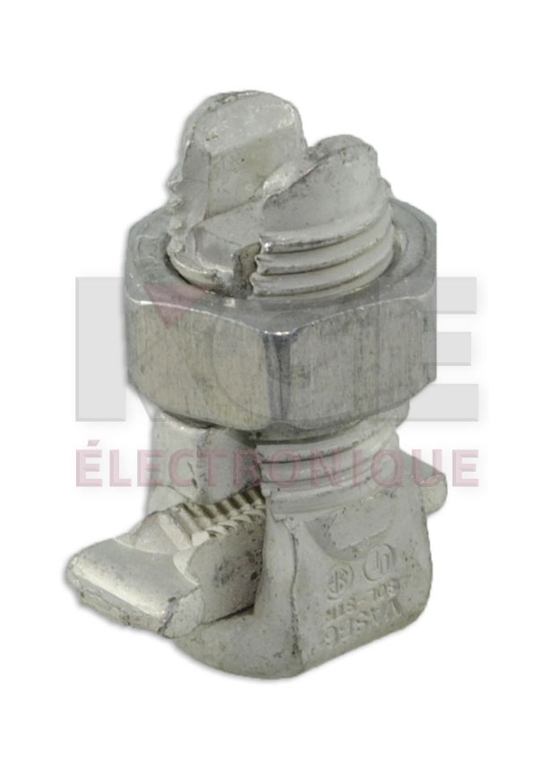 Aluminium split bolt for 10 AWG