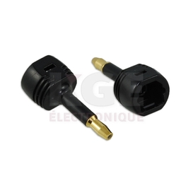 Optical (Toslink) to Mini Optical Adapter - 2-Pack