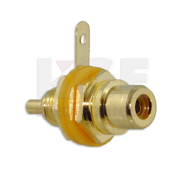 Connecteur RCA femelle pour chassis isolé à souder
