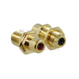 Adaptateur RCA femelle à coaxial type F femelle pour panneau paquet de 2