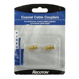 Adaptateur type F femelle à femelle 1GHz paquet de 2