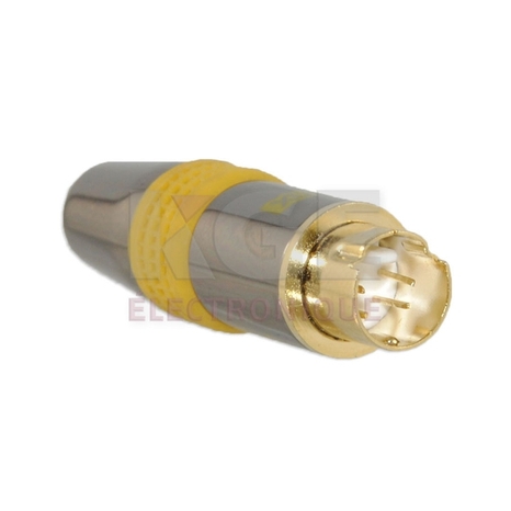 Machined gold plated S-VHS connector