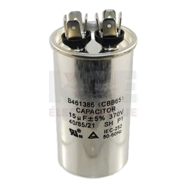 Condensateur de marche rond - 15µF +/- 5% 370 VAC
