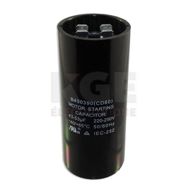 Condensateur de démarrage 43-53 µF +/-5% 220-250 VAC
