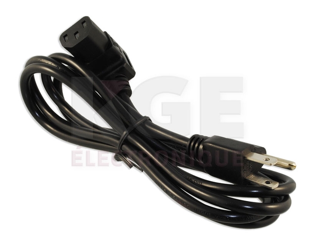 Cordon d'alimentation NA horizontal vers le haut - 6 pieds