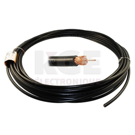 50ft RG59/BU black coaxial cable