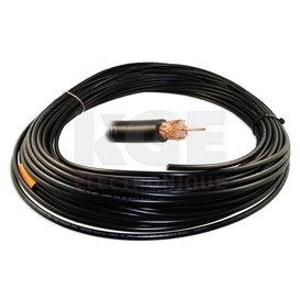 100ft RG59/BU black coaxial cable