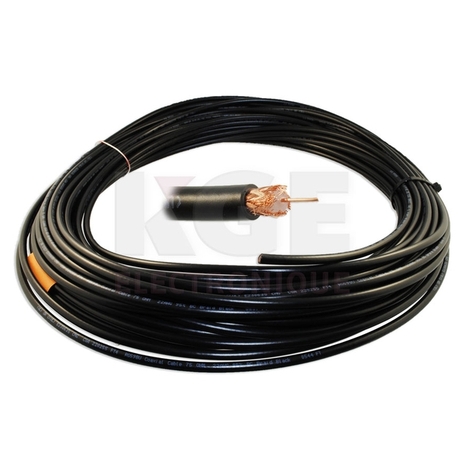 100ft RG59/BU black coaxial cable