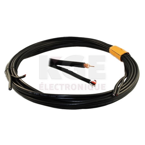 Combo câble coaxial RG59/U 2-18 25'