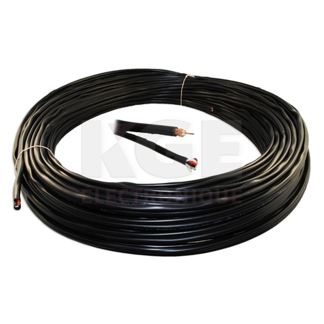 100ft 2-18 RG59/U coaxial cable combo