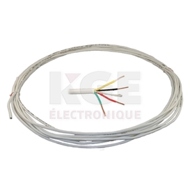 Fil de téléphone 4 conducteurs 22 awg - 25'