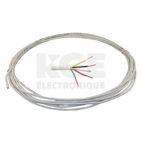 Téléphone wire 4 conductors 22 awg - 25ft