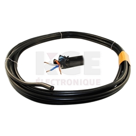 Fil de téléphone extérieur blindé 4 conducteurs 22 awg - 25'