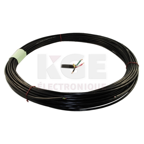 Fil de téléphone extérieur 4 conducteurs 22 awg - 100'