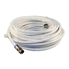 Câble RG-6 3GHz 35' blanc avec connecteurs