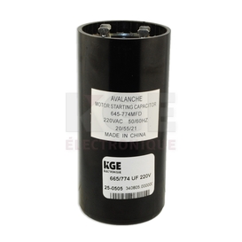Condensateur pour démarrage de moteur 645-774mF 220 VAC