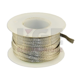 Tresse de cuivre 36 awg étamé plate 1/8