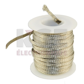 Tresse de cuivre 36 awg étamé tubulaire 1/8